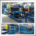 China manufacturers eps or rock wool sandwich panel making machinery